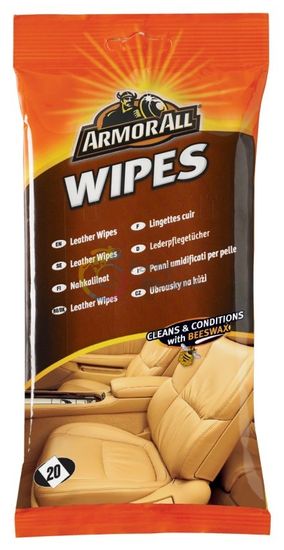 ArmorAll Utierky na čistenie kože – 20ks wipes