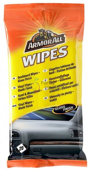 ArmorAll Utierky na plast lesklé – 20ks wipes