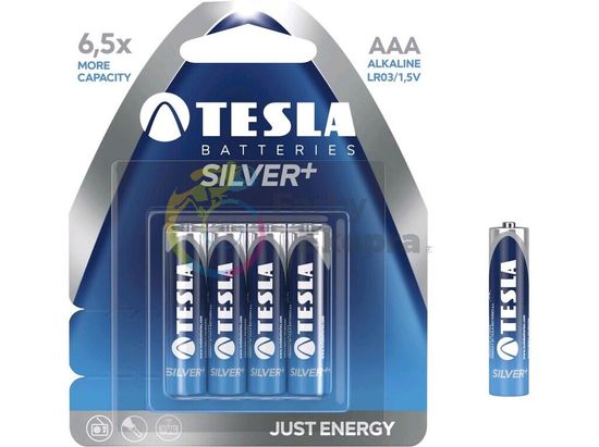 Batérie TESLA AAA SILVER+, tužková, 4 ks