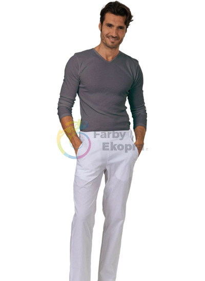 Geremy pracovné nohavice pánske biele