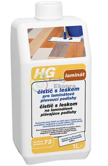 HG čistič s leskom na laminátové plávajúce podlahy 1l