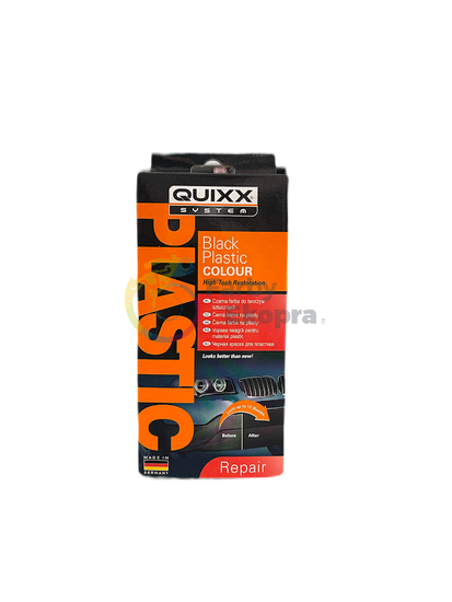 Quixx – Black Plastic Colour - Čierna farba na plasty