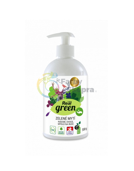 REAL GREEN zelené umývanie riadu, ovocia a rúk 0,5 kg